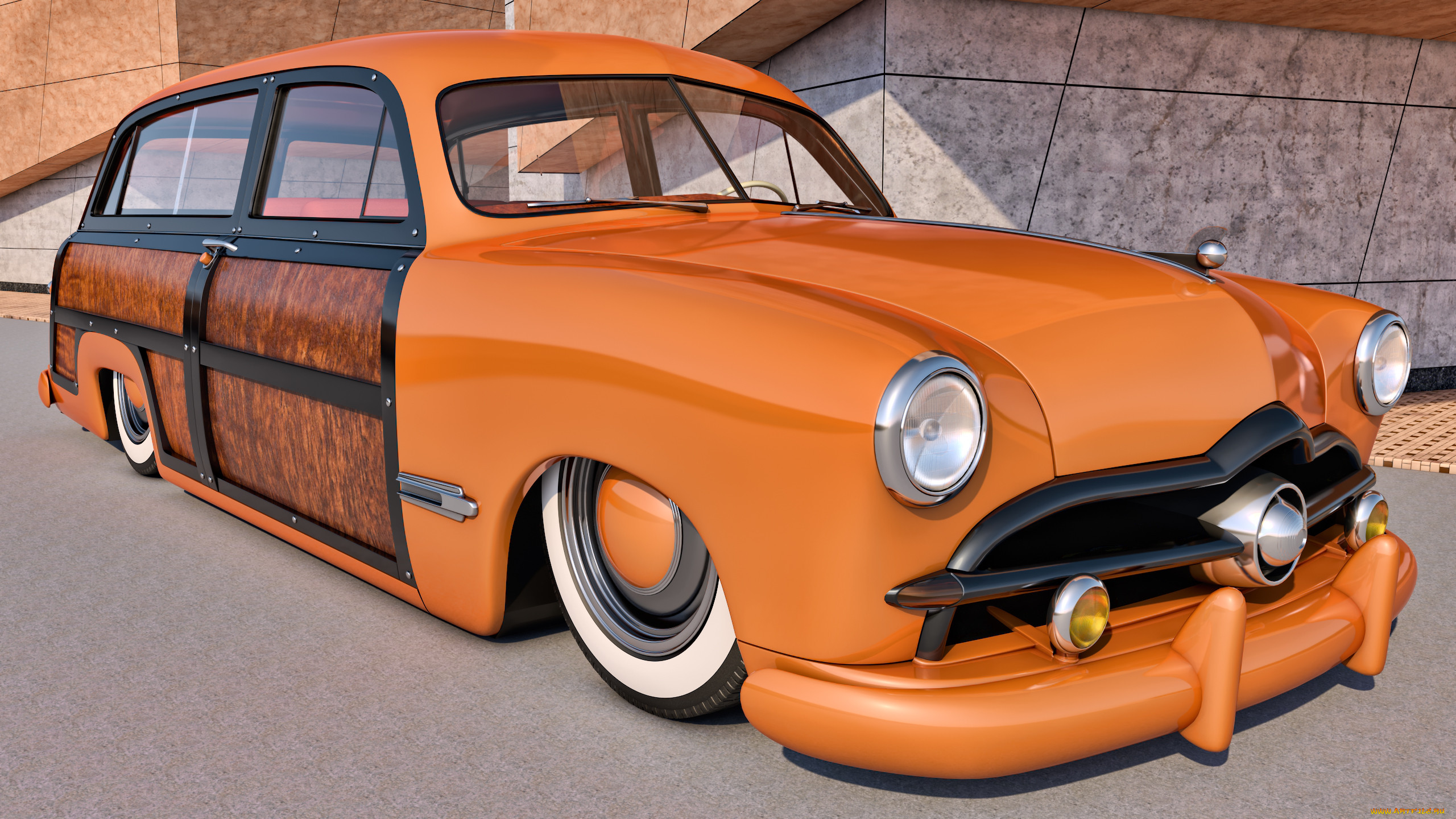 , 3, station, woody, 1949, ford, wagon
